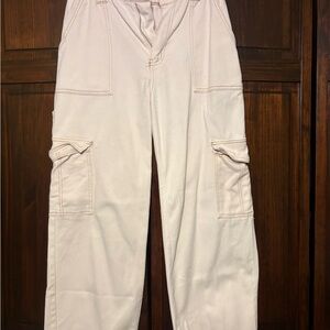 Cream Cargo Pants